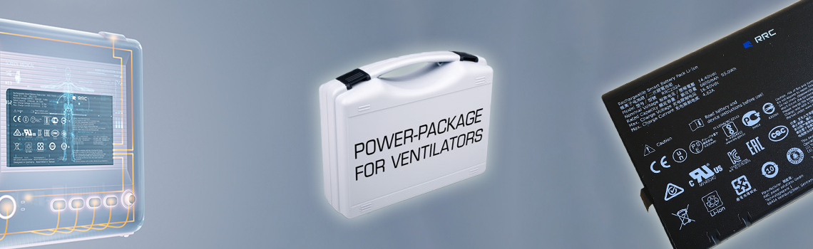 Unique Li-ion Power-package for ventilators