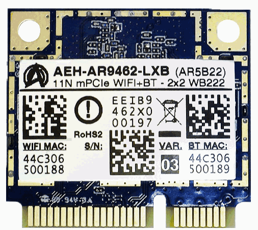 AEH-AR9462-LXB-VOXM / AEH-AR9462-LXB | WiFi Expansion Card | VOXMICRO ...